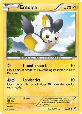 Emolga (32/98) [Noir et blanc : puissances émergentes] 