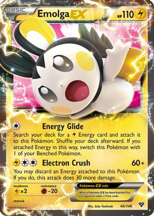 Emolga EX (46/146) [XY: Base Set]