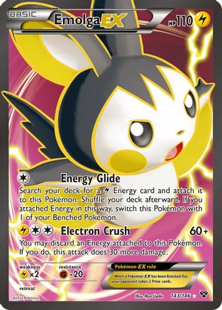 Emolga EX (143 Full Art)/146 - [XY Base Set] Holofoil