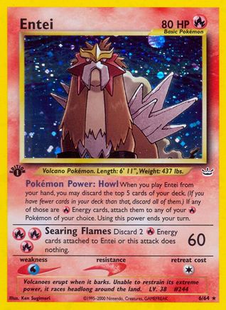 Entei (6/64) [Néo Révélation Illimitée] 