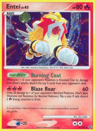 Entei (4/132) [Diamant et perle : merveilles secrètes] 