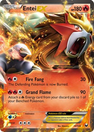 Entei EX 13/108 - [Dark Explorers] Holofoil