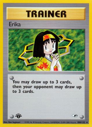 Erika (100) 100/132 - [Gym Heroes] 1st Edition