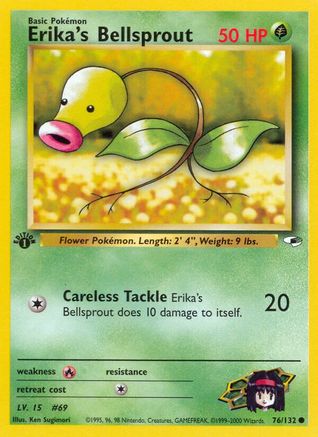 Erika's Bellsprout (76) 76/132 - [Gym Heroes] 1st Edition