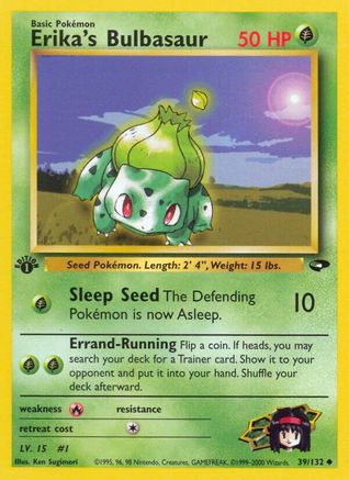 Erika's Bulbasaur 39/132 - [Gym Challenge] 1st Edition