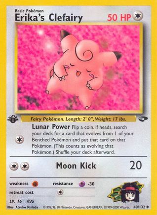 Erika's Clefairy 40/132 - [Gym Challenge] 1st Edition