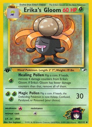 Erika's Gloom (45) 45/132 - [Gym Heroes] 1st Edition