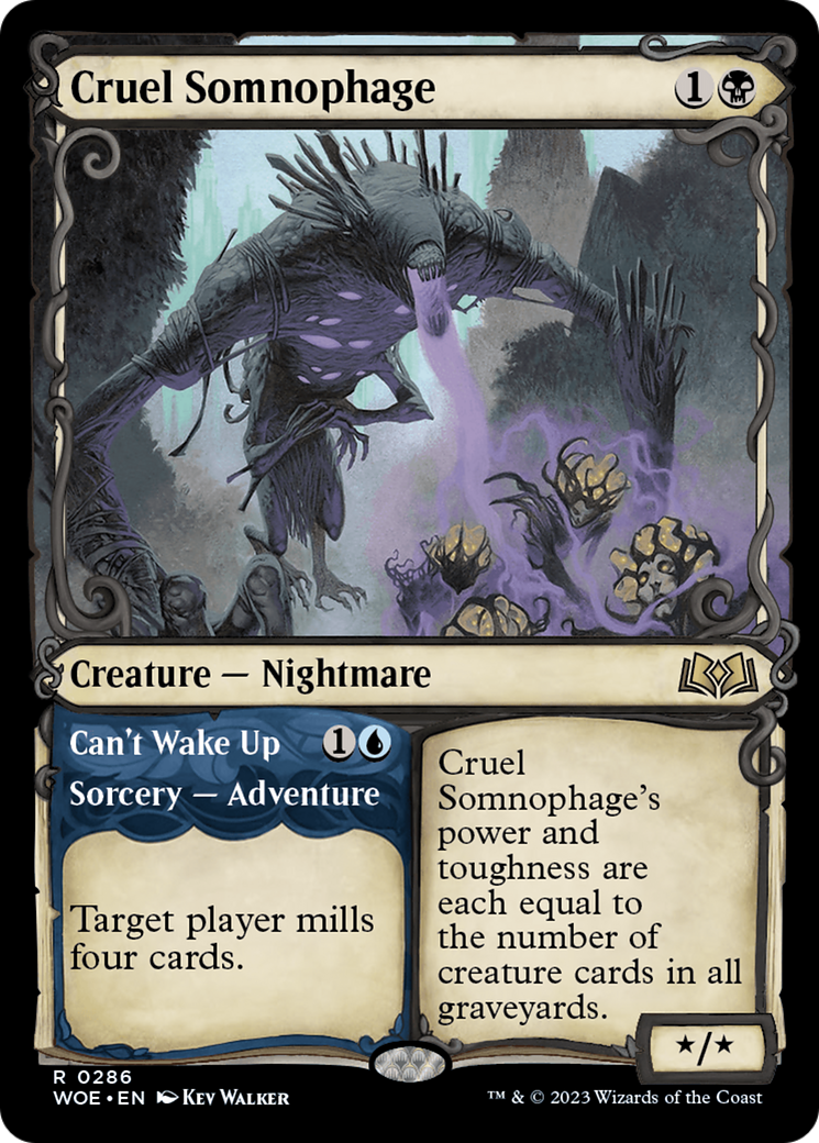 Cruel Somnophage (Showcase) (WOE-286) - [Wilds of Eldraine]: (Showcase)