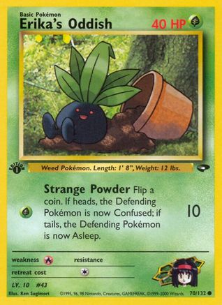 Erika's Oddish 70/132 - [Gym Challenge] 1st Edition