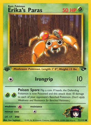 Erika's Paras 71/132 - [Gym Challenge] 1st Edition