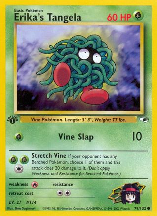 Erika's Tangela 79/132 - [Gym Heroes] 1st Edition
