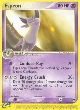 Espeon 16/100 - [Sandstorm] Reverse Holofoil
