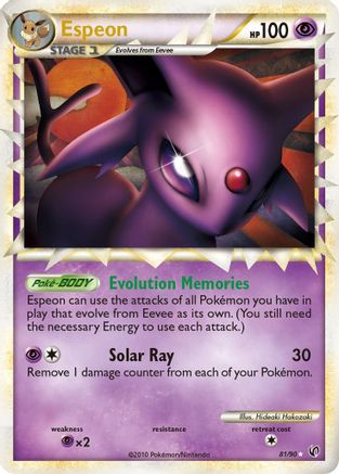 Espeon (81/90) [HeartGold & SoulSilver: Undaunted]