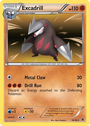 Excadrill (56) 56/98 - [Emerging Powers] Holofoil