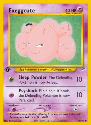 Exeggcute 64/105 - [Neo Destiny] 1st Edition