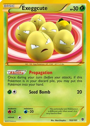 Exeggcute (102/101) [Noir et blanc : explosion de plasma] 