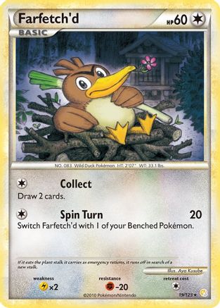 Farfetch'd 19/123 - [HeartGold SoulSilver]
