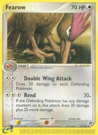 Fearow 37/100 - [Sandstorm] Reverse Holofoil