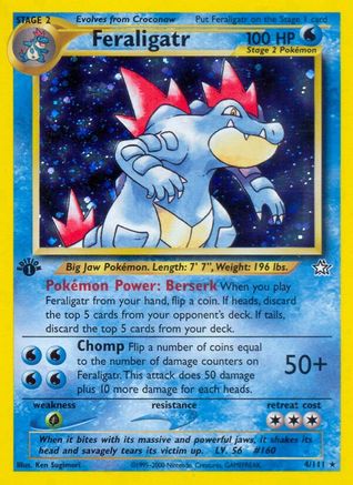 Feraligatr (4/111) [Neo Genesis 1ère édition] 