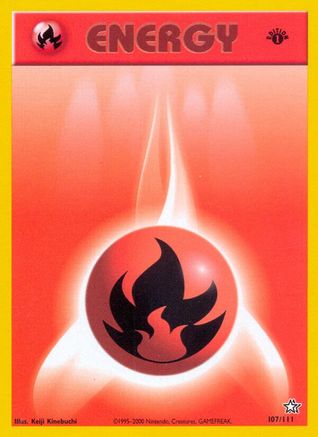 Fire Energy 107/111 - [Neo Genesis] 1st Edition