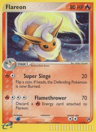 Flareon 5/100 - [Sandstorm] Holofoil