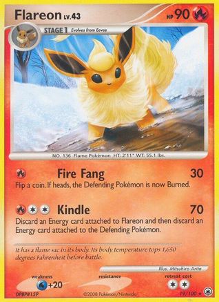 Flareon (19/100) [Diamant &amp; Perle : Majestic Dawn] 