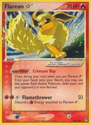 Flareon Star (100/108) [EX : Gardiens du pouvoir] 