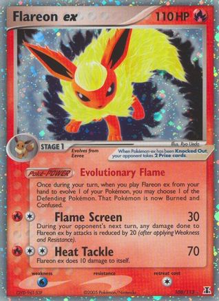 Flareon ex (108/113) [EX : Espèce Delta] 