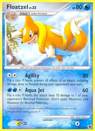 Floatzel (37/106) [Diamant &amp; Perle : Grandes Rencontres] 