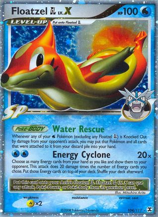 Floatzel GL LV.X (104/111) [Platine : Rivals montants] 