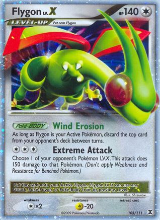 Flygon LV.X (105/111) [Platine : Rivals montants] 
