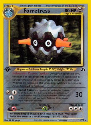 Forretress (21) 21/75 - [Neo Discovery] 1st Edition