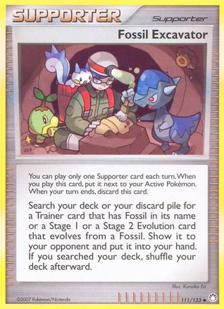 Fossil Excavator 111/123 - [Mysterious Treasures]