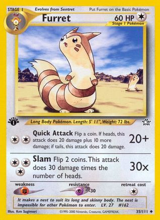 Furret 35/111 - [Neo Genesis] 1st Edition