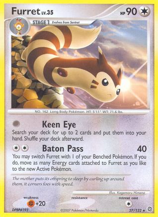 Furret (27/132) [Diamant et Perle : Merveilles secrètes] 