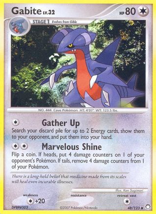 Gabite (48/123) [Diamant &amp; Perle : Trésors mystérieux] 