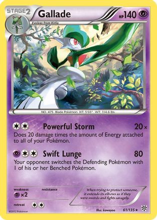 Gallade (61/135) [Noir et Blanc : Tempête Plasma] 