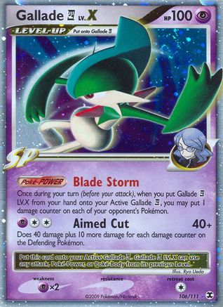 Gallade E4 Lv.X/111 - [Rising Rivals] Holofoil