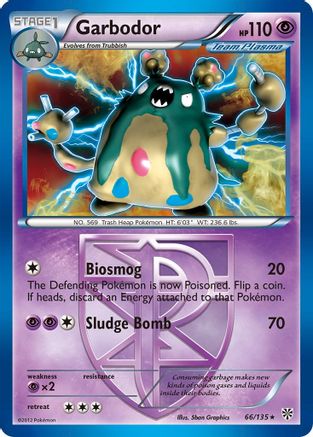 Garbodor (66/135) [Noir et Blanc : Tempête Plasma] 