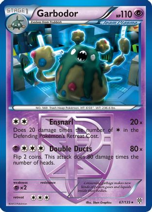 Garbodor (67/135) [Noir et Blanc : Tempête Plasma] 