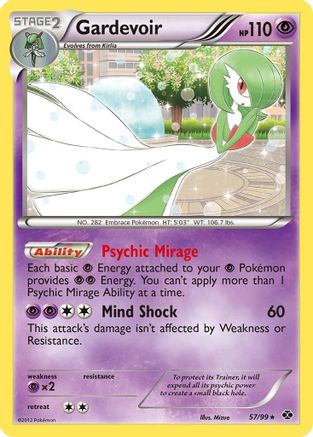Gardevoir (57/99) [Noir &amp; Blanc : Destinées Suivantes] 