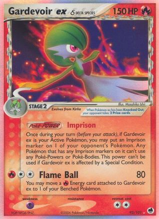 Gardevoir ex (93/101) (Espèces Delta) [EX : Dragon Frontiers] 