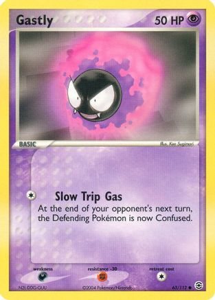Gastly (63/112) [EX : Rouge Feu et Vert Feuille] 