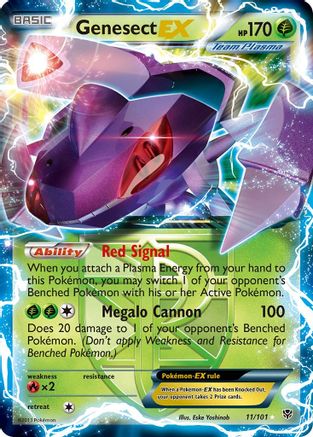 Genesect EX (11/101) [Noir et blanc : explosion de plasma] 