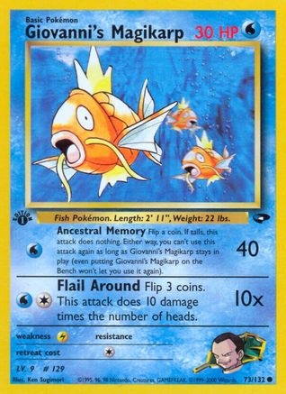 Giovanni's Magikarp 73/132 - [Gym Challenge] 1st Edition