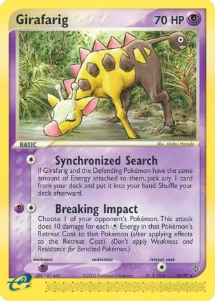 Girafarig (16/97) [EX : Dragon] 