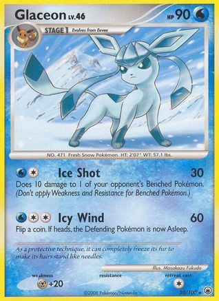 Glaceon (20/100) [Diamant et perle : Majestic Dawn] 