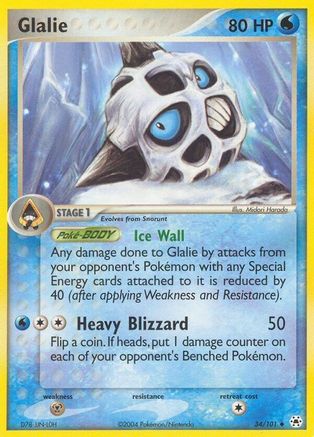 Glalie (34/101) [EX : Légendes cachées] 