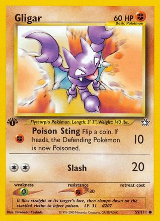 Gligar 59/111 - [Neo Genesis] 1st Edition