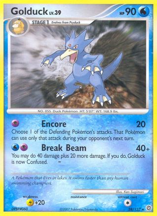 Golduck (28/132) [Diamant et perle : merveilles secrètes] 